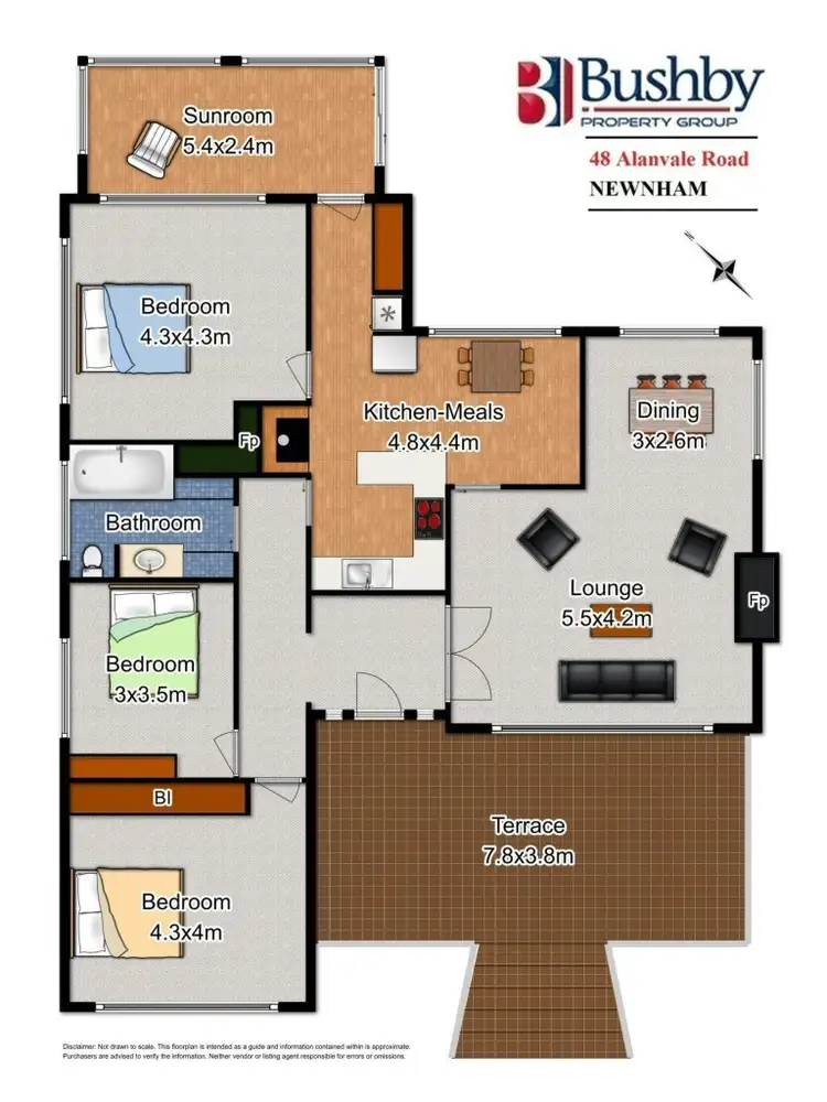 Floorplan of Homely house listing, 48 Alanvale Road, Newnham TAS 7248