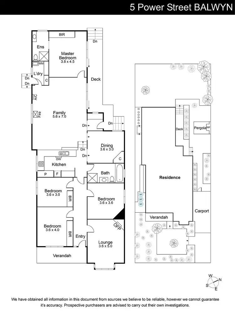 Floorplan of Homely house listing, 5 Power Street, Balwyn VIC 3103