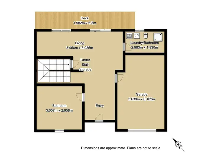 Floorplan of Homely unit listing, 2/1 Knotts Close, Grafton NSW 2460