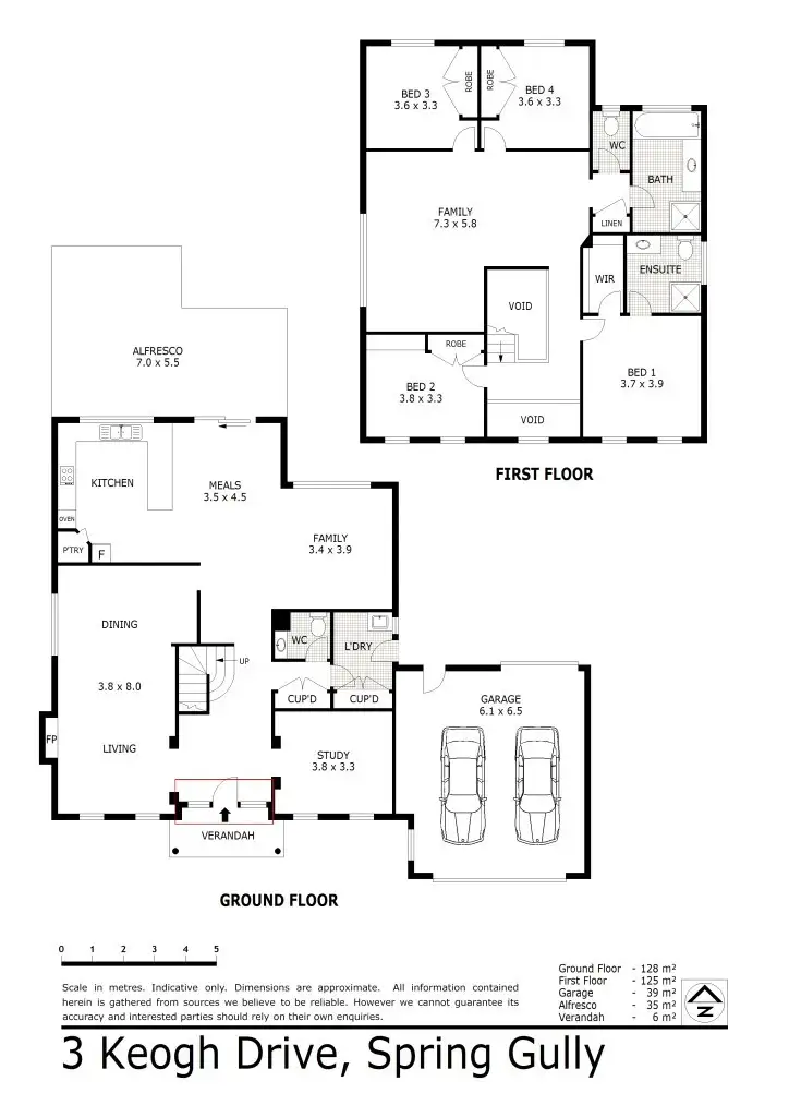 Floorplan of Homely house listing, 3 Keogh Drive, Spring Gully VIC 3550