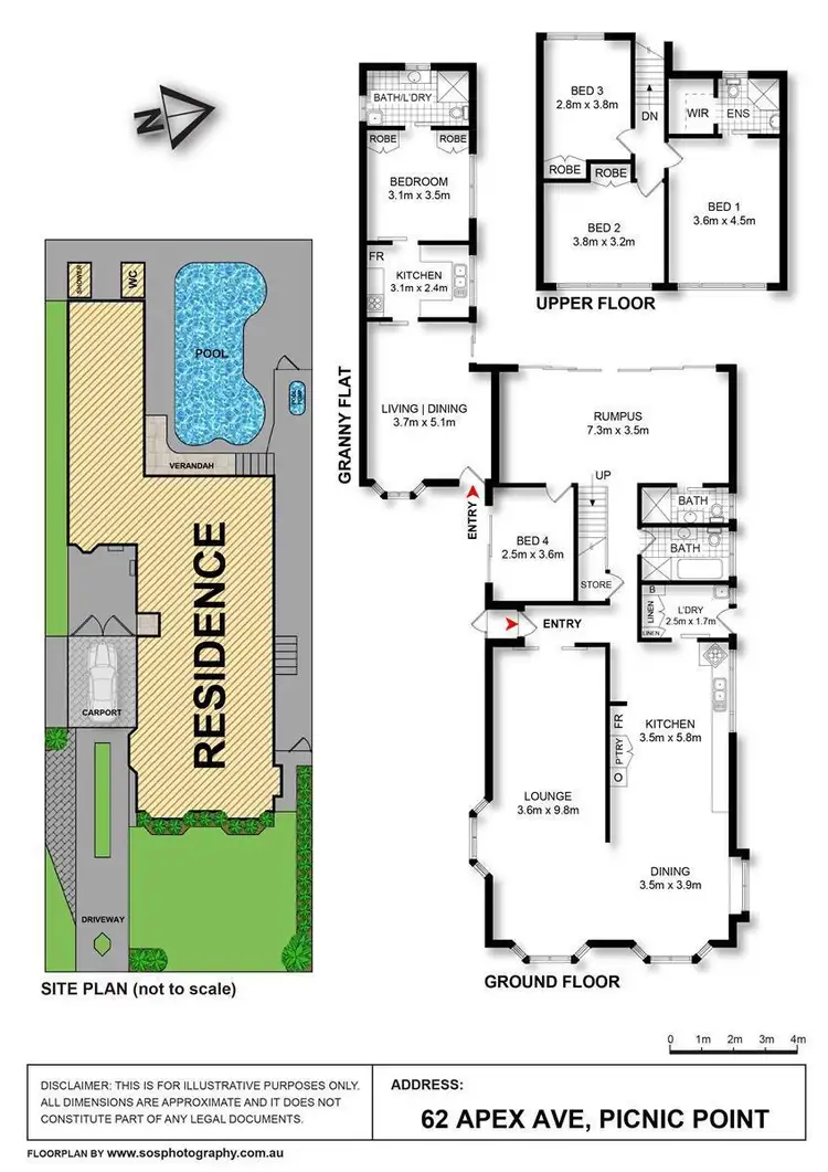Floorplan of Homely house listing, 62 Apex Avenue, Picnic Point NSW 2213