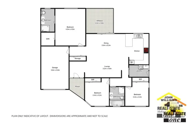 Floorplan of Homely semi-detached listing, 86 Derby Crescent, Chipping Norton NSW 2170