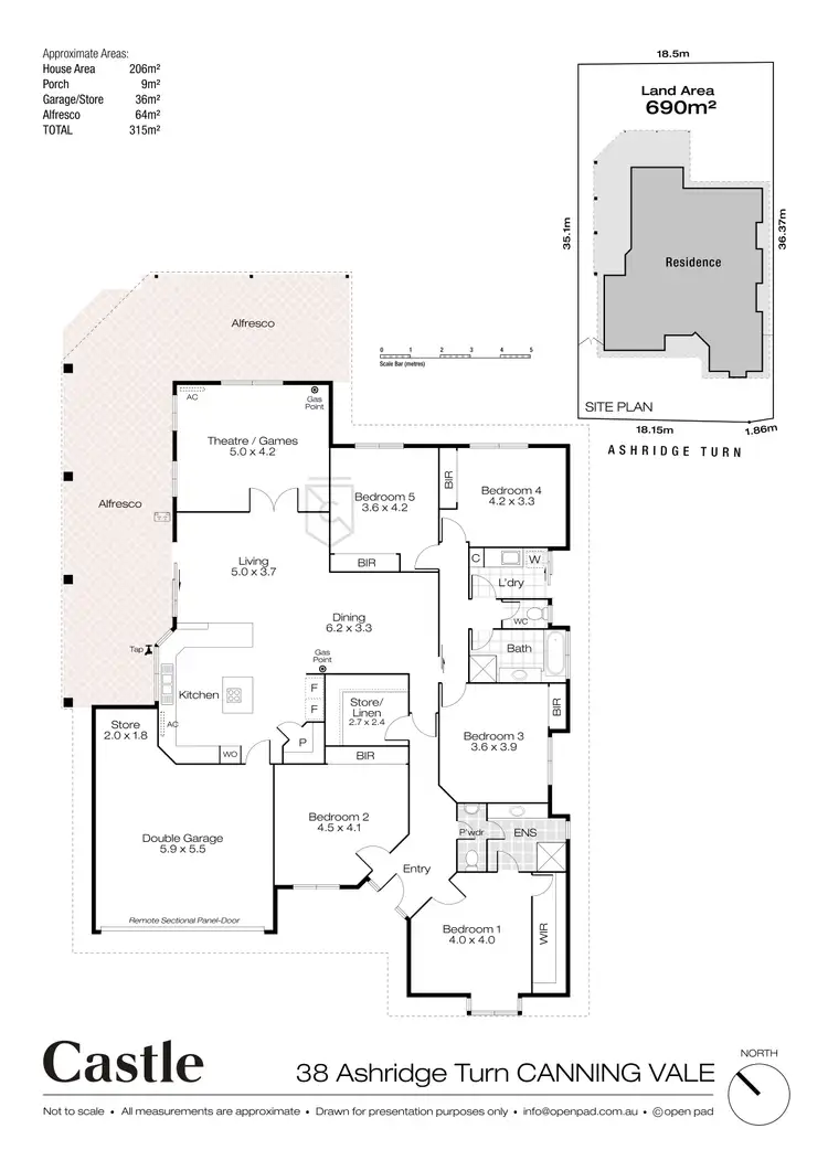 Floorplan of Homely house listing, 38 Ashridge Turn, Canning Vale WA 6155