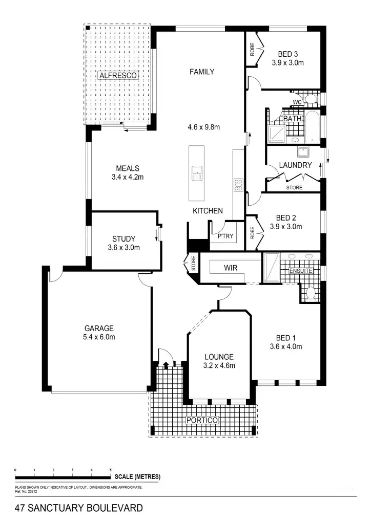 Floorplan of Homely house listing, 47 Sanctuary Boulevard, Maiden Gully VIC 3551