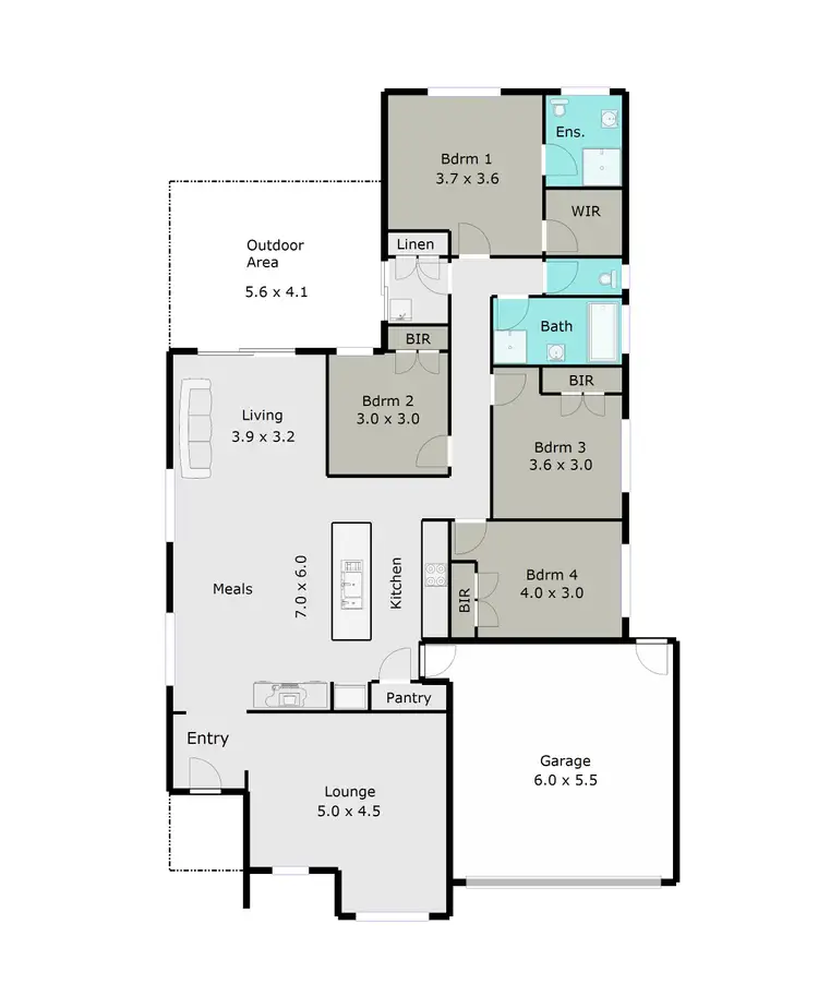 Floorplan of Homely house listing, 21 Delaney Drive, Miners Rest VIC 3352