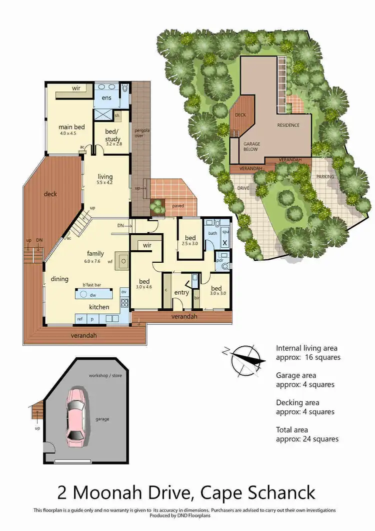 Floorplan of Homely house listing, 2 Moonah Drive, Cape Schanck VIC 3939