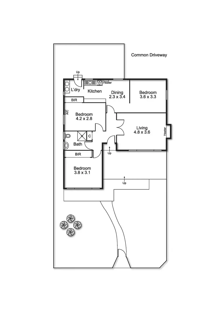 Floorplan of Homely house listing, 1/57 Latham Street, Bentleigh East VIC 3165