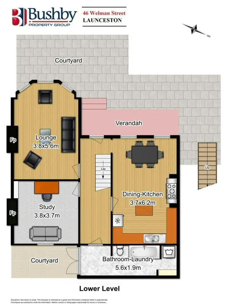 Floorplan of Homely house listing, 46 Welman Street, Launceston TAS 7250