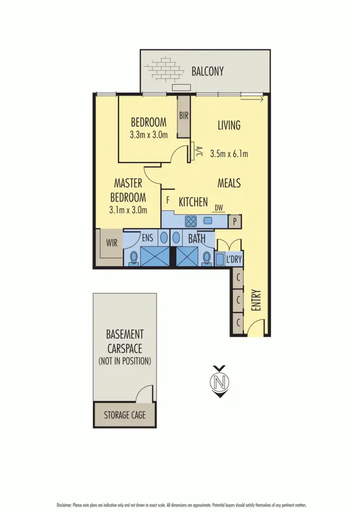 Floorplan of Homely apartment listing, 212/5 Sovereign Point Court, Doncaster VIC 3108