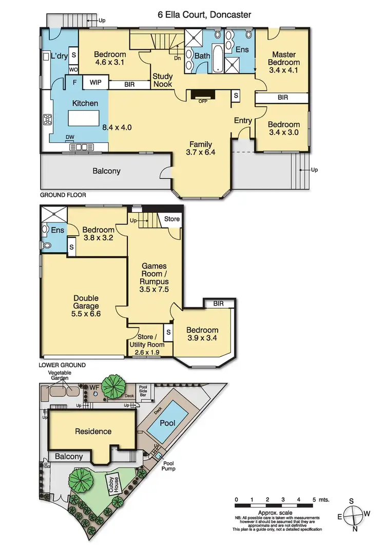 Floorplan of Homely house listing, 6 Ella Court, Doncaster VIC 3108