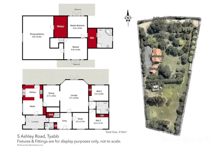 Floorplan of Homely house listing, 5 Ashley Road, Tyabb VIC 3913
