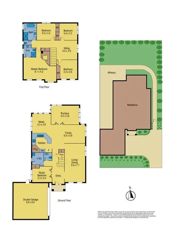 Floorplan of Homely house listing, 34 Kellbourne Drive, Rowville VIC 3178