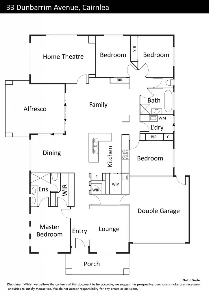 Floorplan of Homely house listing, 33 Dunbarrim Avenue, Cairnlea VIC 3023
