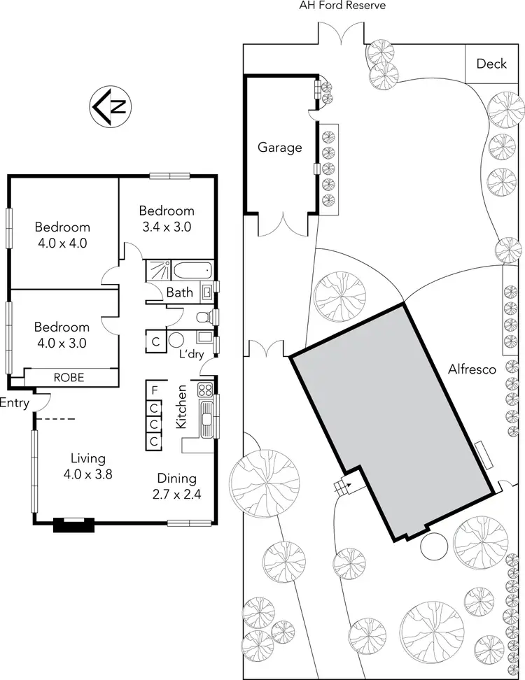Floorplan of Homely house listing, 22 Fenfield Street, Altona VIC 3018