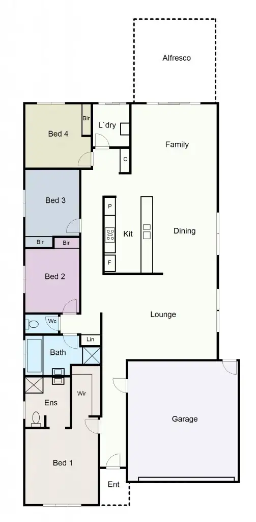 Floorplan of Homely house listing, 19 Grand Junction Drive, Miners Rest VIC 3352