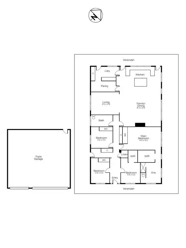 Floorplan of Homely house listing, 214 Alkera Road, Invermay VIC 3352