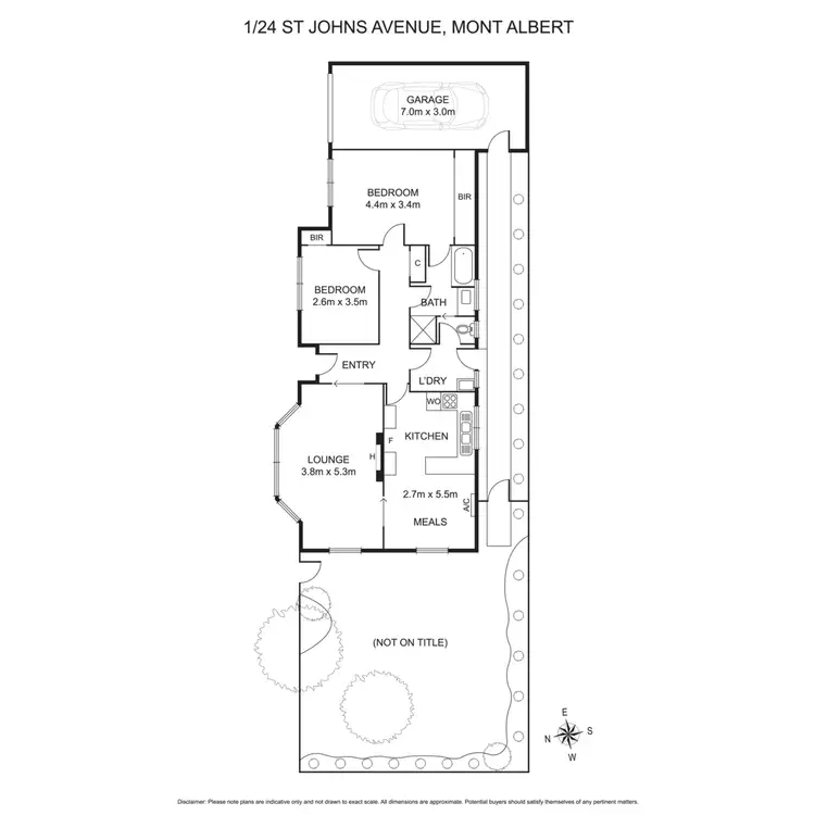 Floorplan of Homely unit listing, 1/24 St Johns Avenue, Mont Albert VIC 3127