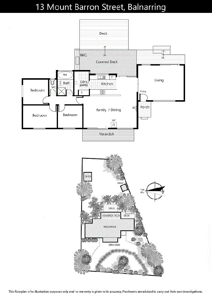 Floorplan of Homely house listing, 13 Mount Barron Street, Balnarring VIC 3926