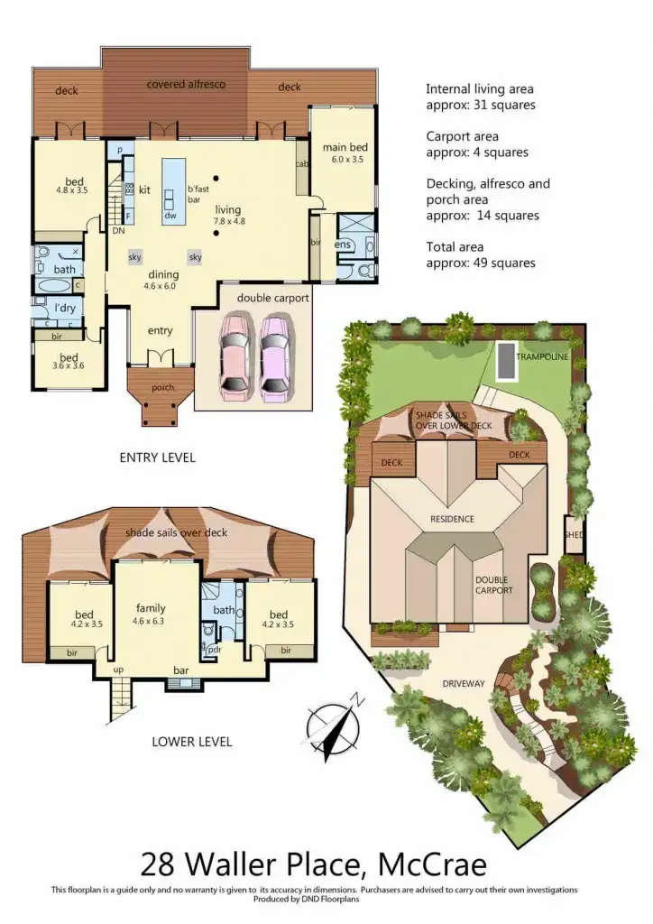 Floorplan of Homely house listing, 28 Waller Place, Mccrae VIC 3938