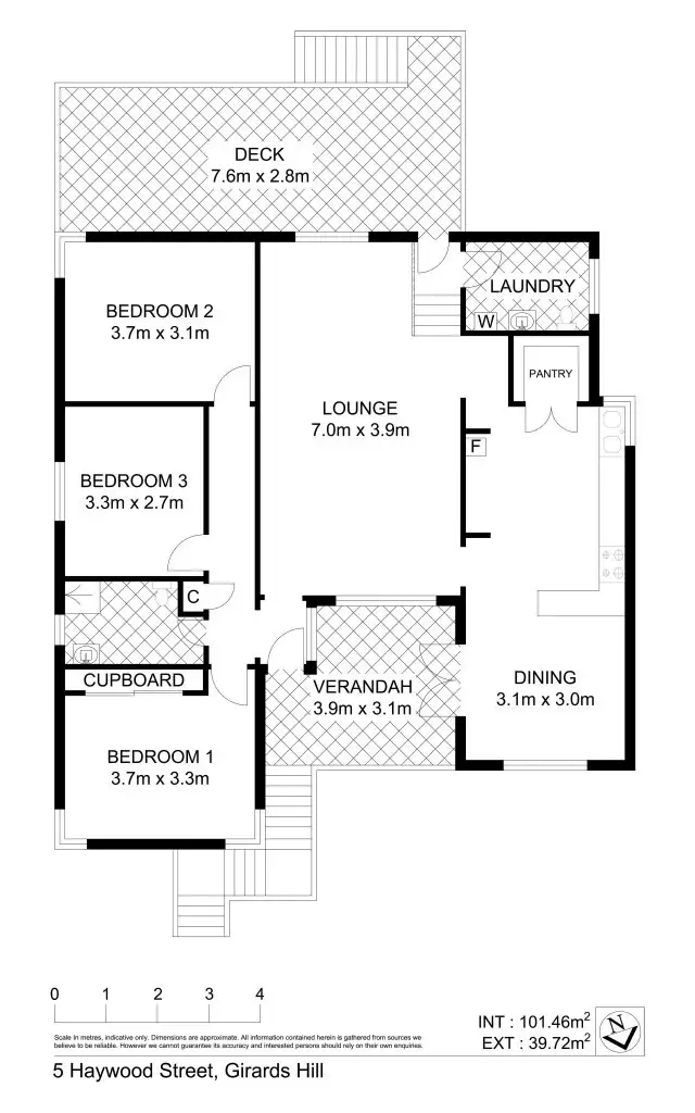 Floorplan of Homely house listing, 5 Hayward Street, Girards Hill NSW 2480