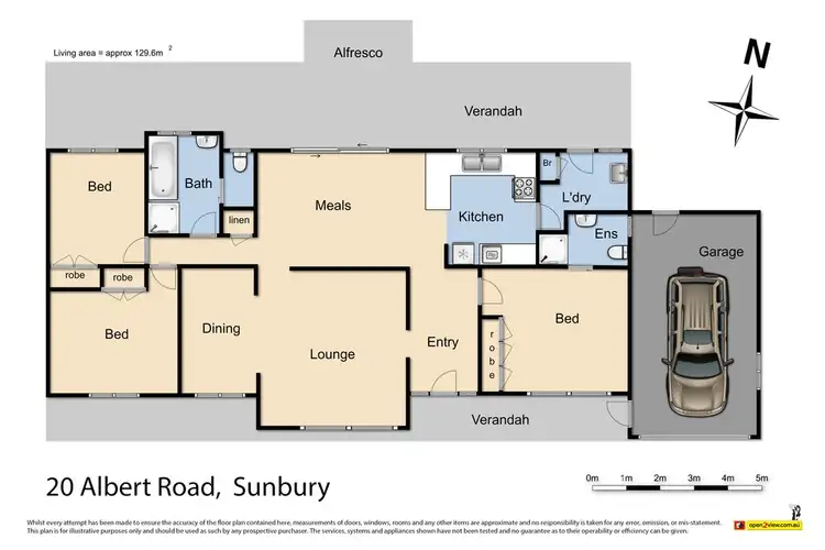 Floorplan of Homely house listing, 20 Albert Road, Sunbury VIC 3429
