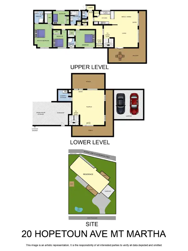 Floorplan of Homely house listing, 20 Hopetoun Avenue, Mount Martha VIC 3934