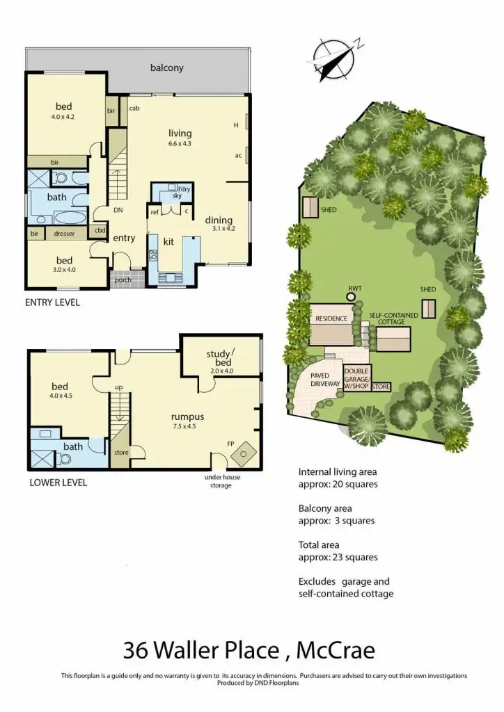 Floorplan of Homely house listing, 36 Waller Place, Mccrae VIC 3938