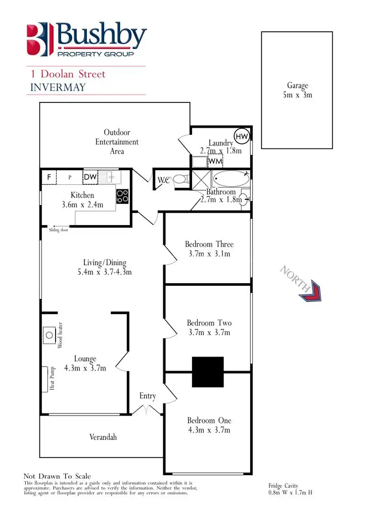 Floorplan of Homely house listing, 1 Doolan Street, Invermay TAS 7248