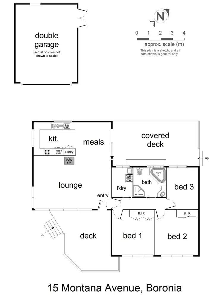 Floorplan of Homely house listing, 15 Montana Avenue, Boronia VIC 3155