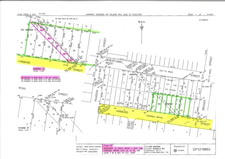 Floorplan of Homely land listing, 37 Harbord Street, Bonnells Bay NSW 2264