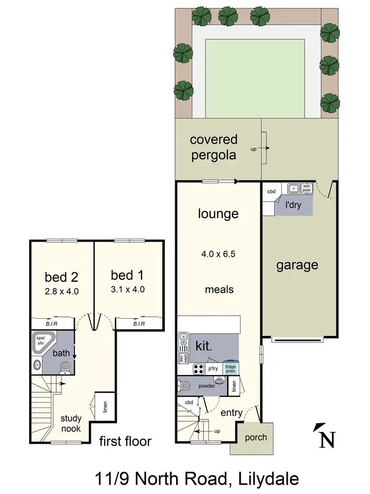 Floorplan of Homely unit listing, 11/9 North Road, Lilydale VIC 3140