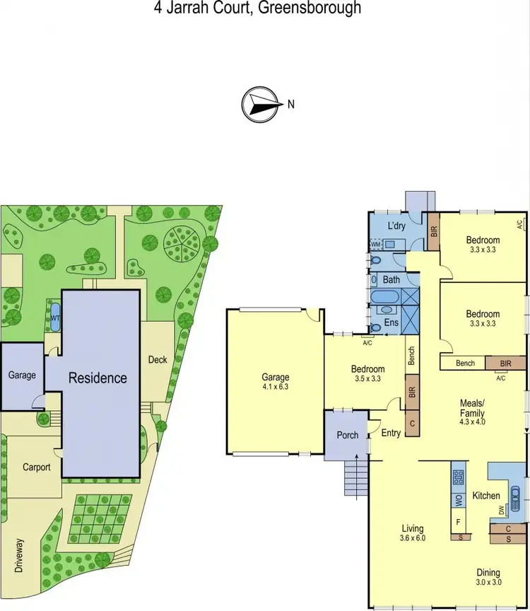 Floorplan of Homely house listing, 4 Jarrah Court, Greensborough VIC 3088