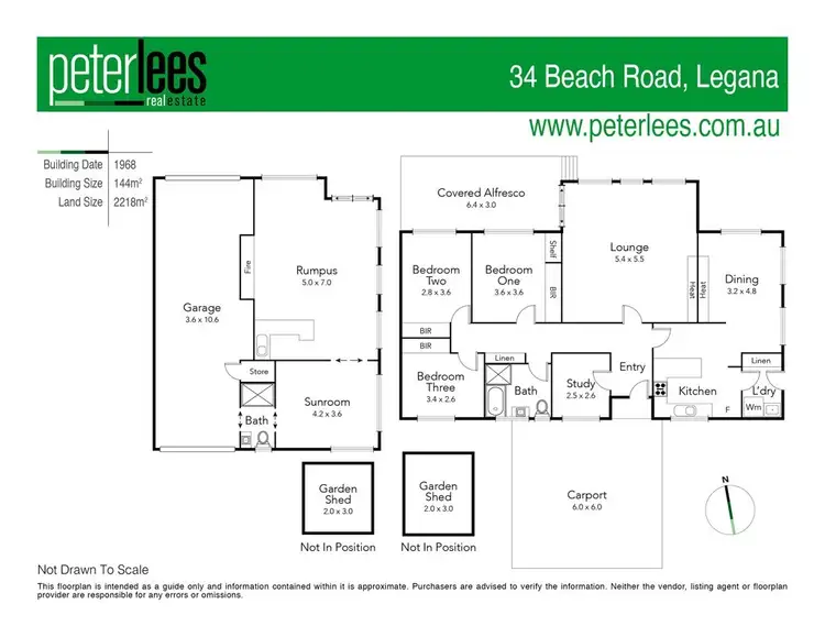 Floorplan of Homely house listing, 34 Beach Road, Legana TAS 7277