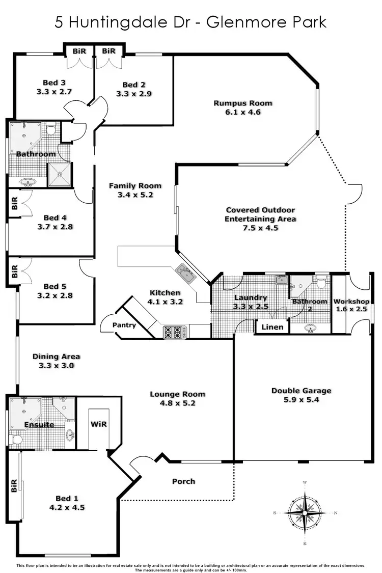 Floorplan of Homely house listing, 5 Huntingdale Drive, Glenmore Park NSW 2745