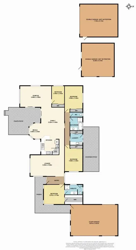 Floorplan of Homely house listing, 10 Cantwell Road, Narre Warren North VIC 3804