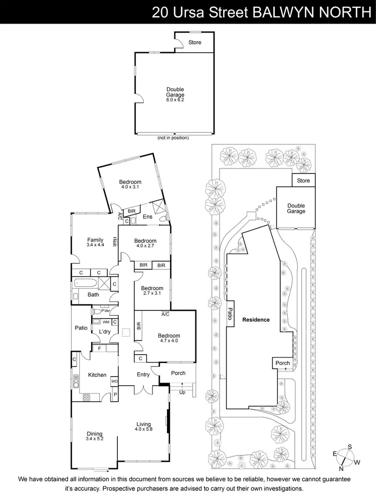 Floorplan of Homely house listing, 20 Ursa Street, Balwyn North VIC 3104