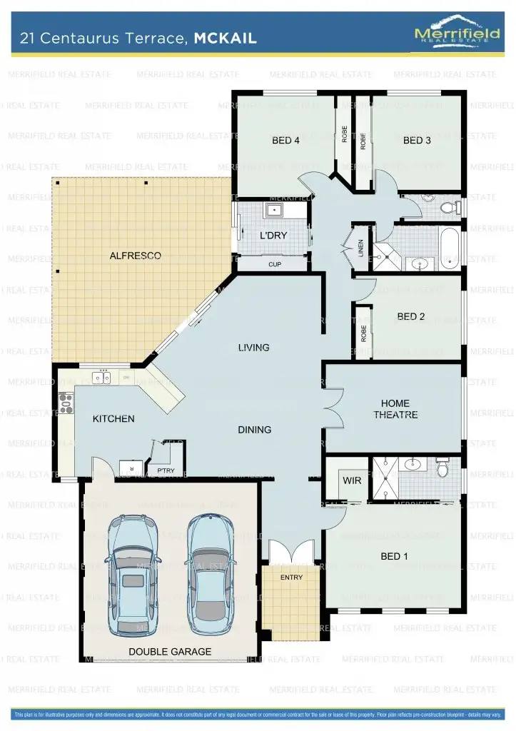 Floorplan of Homely house listing, 21 Centaurus Terrace, Mckail WA 6330
