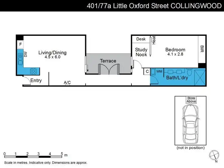 Floorplan of Homely apartment listing, 401/77a Little Oxford Street, Collingwood VIC 3066