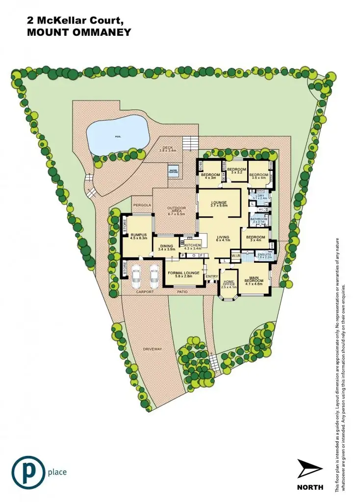 Floorplan of Homely house listing, 2 McKellar Court, Mount Ommaney QLD 4074