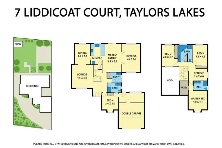 Floorplan of Homely house listing, 7 Liddicoat Court, Taylors Lakes VIC 3038