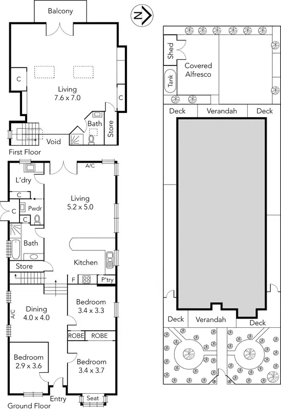 Floorplan of Homely house listing, 15 Monash Avenue, Thornbury VIC 3071