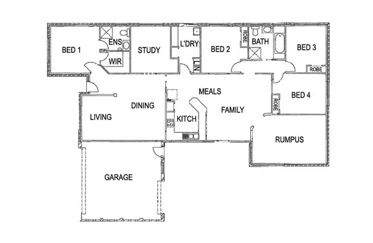 Floorplan of Homely house listing, 3 Woodfield Place, Sunbury VIC 3429