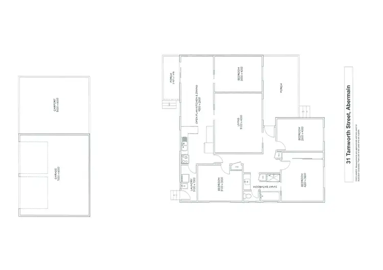 Floorplan of Homely house listing, 31 Tamworth Street, Abermain NSW 2326