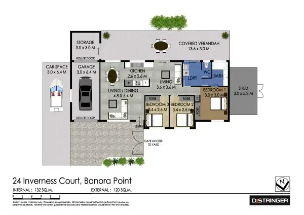 Floorplan of Homely house listing, 24 Inverness Court, Banora Point NSW 2486