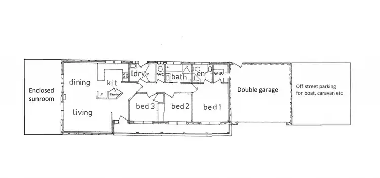 Floorplan of Homely house listing, 128 Third Avenue, Rosebud VIC 3939
