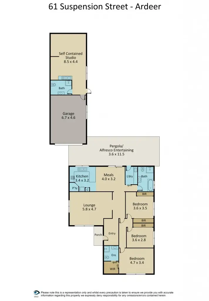 Floorplan of Homely house listing, 61 Suspension Street, Ardeer VIC 3022