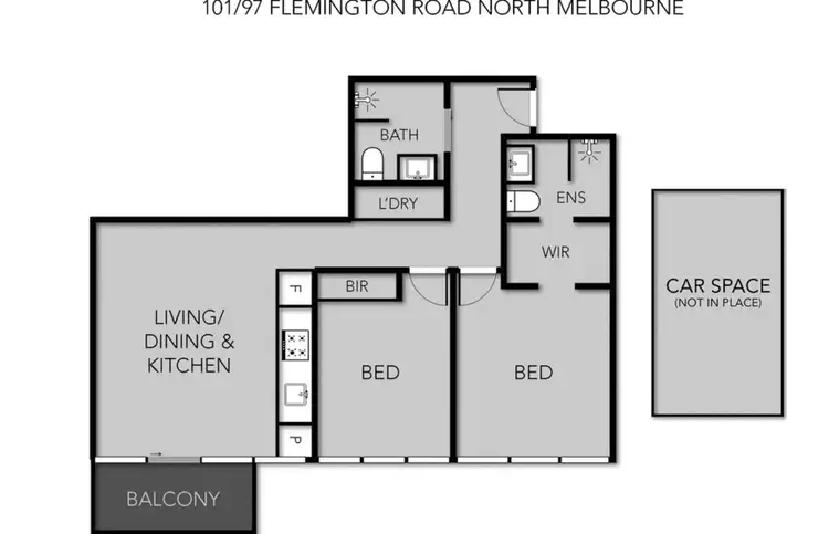 Floorplan of Homely apartment listing, 501/97 Flemington Road, North Melbourne VIC 3051