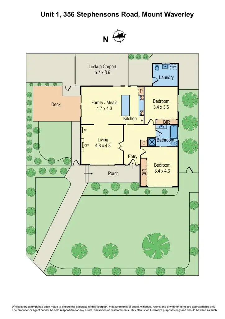Floorplan of Homely unit listing, 1/356 Stephensons Road, Mount Waverley VIC 3149
