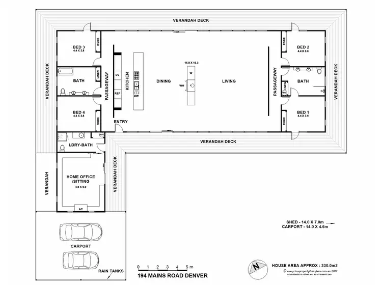 Floorplan of Homely house listing, 194 Mains Road, Denver VIC 3461