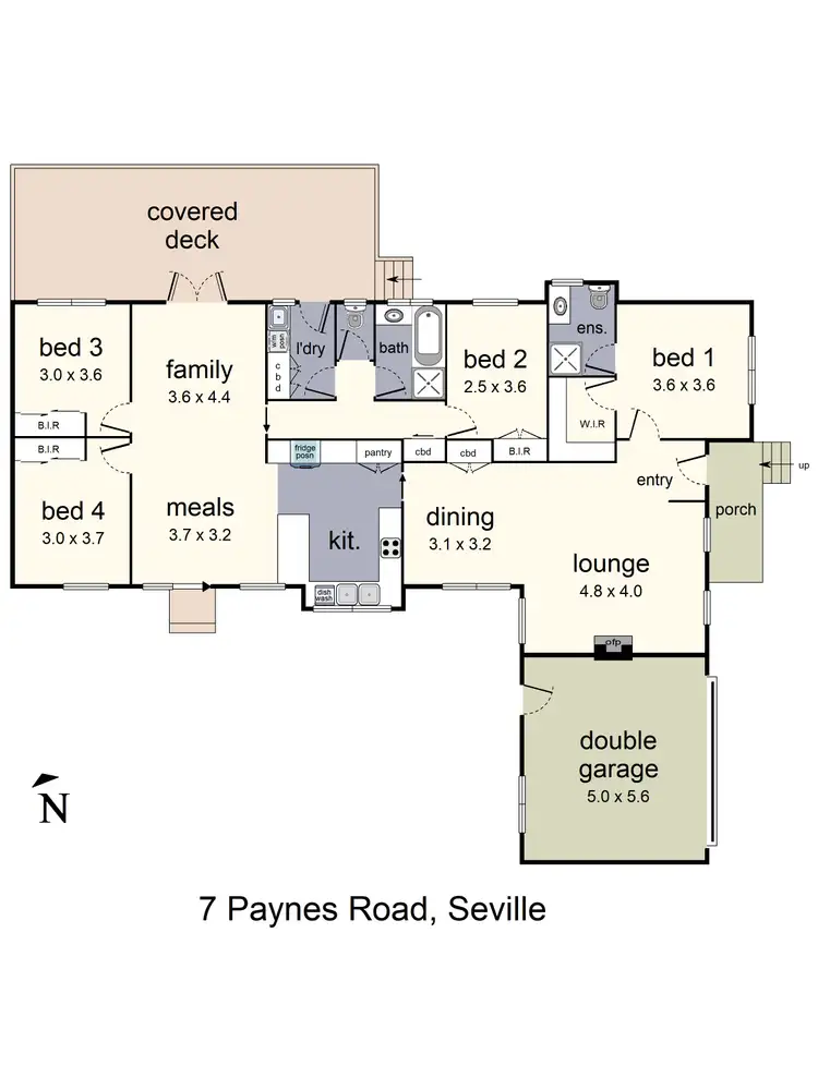Floorplan of Homely house listing, 7 Paynes Road, Seville VIC 3139